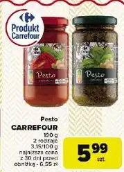 Carrefour Pesto zielone Carrefour oferta