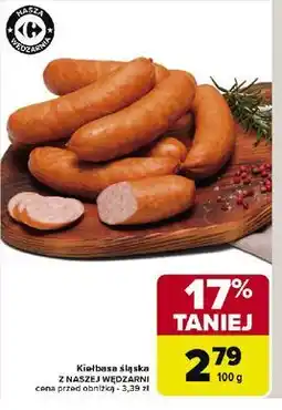 Carrefour Kiełbasa śląska Nasza Wędzarnia Carrefour oferta