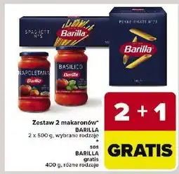 Carrefour Makaron spaghetti + penne Barilla oferta