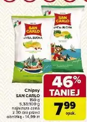 Carrefour Chipsy limonka i czerwony pieprz San Carlo Piu Gusto oferta