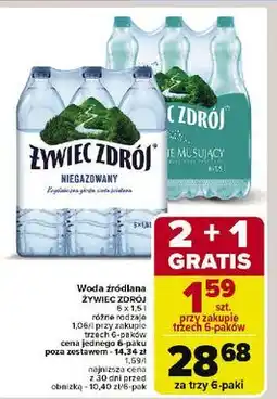 Carrefour Woda niegazowana Żywiec Zdrój oferta