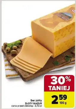 Carrefour Ser złoty mazur Mlekpol oferta