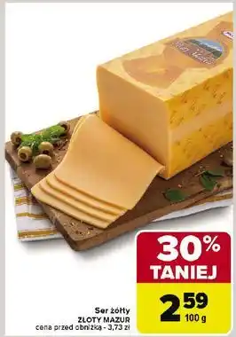 Carrefour Ser złoty mazur Mlekpol oferta