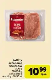 Carrefour Schab kotlety rozbijane Sokołów oferta