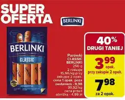 Carrefour Parówki classic Morliny Berlinki oferta