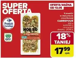 Carrefour Krewetki w marynacie czosnkowej Norso oferta