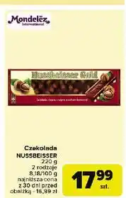 Carrefour Czekolada mleczna z całymi orzechami Alpen Gold Nussbeisser oferta