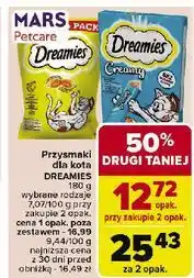 Carrefour Przysmak dla kota z łososiem Dreamies Creamy oferta