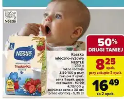 Carrefour Kaszka mleczno-ryżowa truskawka Nestle oferta