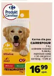 Carrefour Karma dla psa wołowina warzywa Carrefour oferta