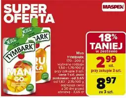Carrefour Mus gruszka-jabłko-banan Tymbark oferta