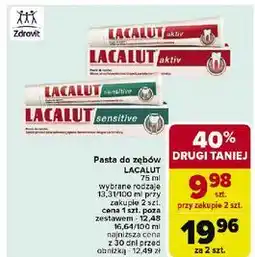 Carrefour Pasta do zębów Lacalut Sensitive oferta