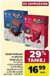 Carrefour Lody wodne chocolate Sun Lolly Ice oferta