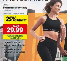 Lidl Biustonosz sportowy Crivit oferta