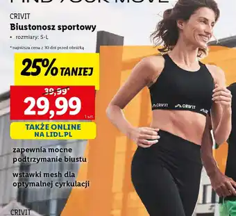Lidl Biustonosz sportowy Crivit oferta