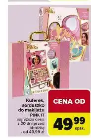 Carrefour Kuferek do makijażu pink oferta