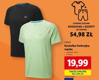 Lidl Koszulka funkcyjna męska Crivit oferta