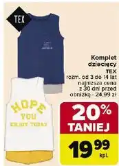 Carrefour Komplet dziecięcy rozm. 3-14 lat Tex oferta
