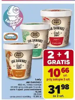Carrefour Lody miętowe z czekoladą Bracia Koral Jak Dawniej oferta