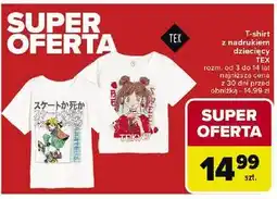 Carrefour T-shirt dziecięcy z nadrukiem 3-14 lat Tex oferta