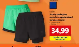 Lidl Szorty funkcyjne męskie Crivit oferta