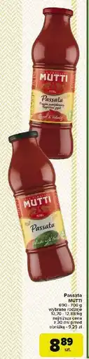 Carrefour Passata pomidorowa z bazylią Mutti oferta