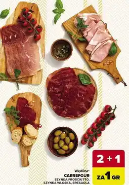 Carrefour Szynka jambon sec włoska Carrefour oferta