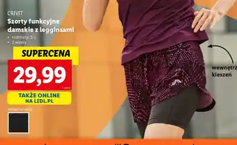 Lidl Szorty funkcyjne damskie z legginsami Crivit oferta