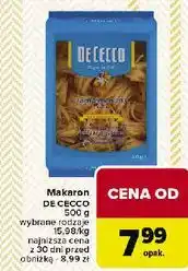 Carrefour Makaron tagliatelle De Cecco oferta