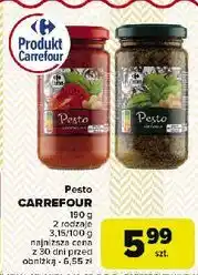 Carrefour Pesto zielone Carrefour Extra oferta