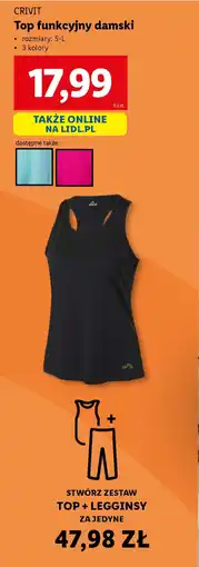 Lidl Top funkcyjny damski Crivit oferta