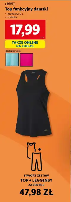 Lidl Top funkcyjny damski Crivit oferta