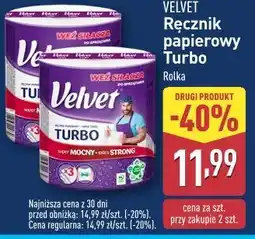 ALDI Ręcznik papierowy Velvet Turbo oferta