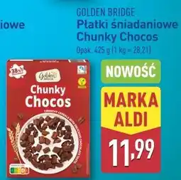 ALDI Płatki chunky chocos Golden Bridge oferta