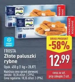 ALDI Złote paluszki rybne z fileta Frosta oferta