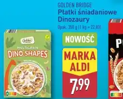 ALDI Płatki dinozaury Golden Bridge oferta