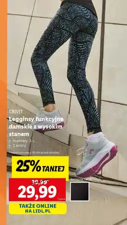 Lidl Legginsy funkcyjne damskie z wysokim stanem oferta