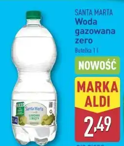 ALDI Woda zero z nutą limonki i mięty Santa Marta oferta