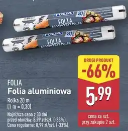 ALDI Folia aluminiowa 20m oferta