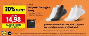 Lidl Skarpetki funkcyjne Crivit oferta