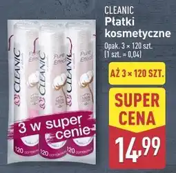 ALDI Płatki kosmetyczne pure effect okrągłe Cleanic oferta