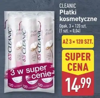 ALDI Płatki kosmetyczne pure effect okrągłe Cleanic oferta