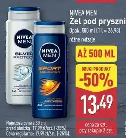 ALDI Żel pod prysznic Nivea Men Sport oferta