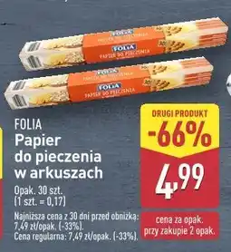 ALDI Papier do pieczenia Folia oferta