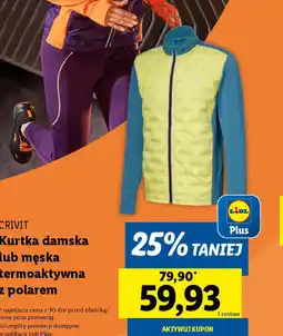 Lidl Kurtka damska lub męska termoaktywna z polarem Crivit oferta