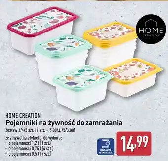 ALDI Pojemniki do zamrażania żywności 0.5 l 157 x 118 125 mm Home Creation oferta
