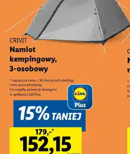Lidl Namiot kempingowy Crivit oferta