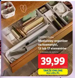Lidl Modułowy organizer na kosmetyki Livarno Home oferta