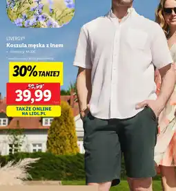 Lidl Koszula męska z lnem Livergy oferta