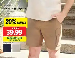 Lidl Szorty cargo męskie Livergy oferta